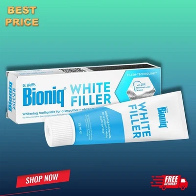 Bioniq® White Filler Toothpaste - 1 x 75 ml – Gentle Whitening Toothpaste wi