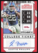2020 Panini Contenders Draft Picks #203 Scottie Phillips