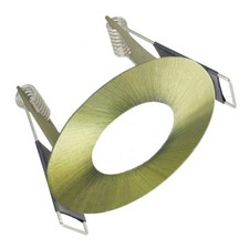 Downlight Brass Evofire IP65 Fire Rated GU10 Round Antique For 45mm Cut Outs