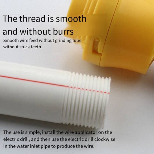 Ppr Thread Making Tool Electric Drill to Water Pipe Threader Plastic ...