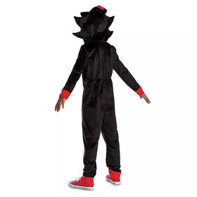 Sonic the Hedgehog Shadow Halloween Costume S M L 4 5 6 7 8 10 12 Boys Kid Black