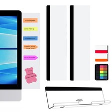 Monitor Memo Board,3 Pieces Computer Monitor Message Board Acrylic Monitor St...