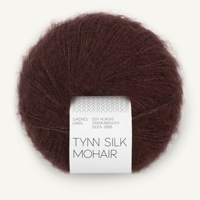 TYNN SILK MOHAIR von SANDNES GARN - DARK FUDGE (4381) - 25 g / ca. 212 m Wolle