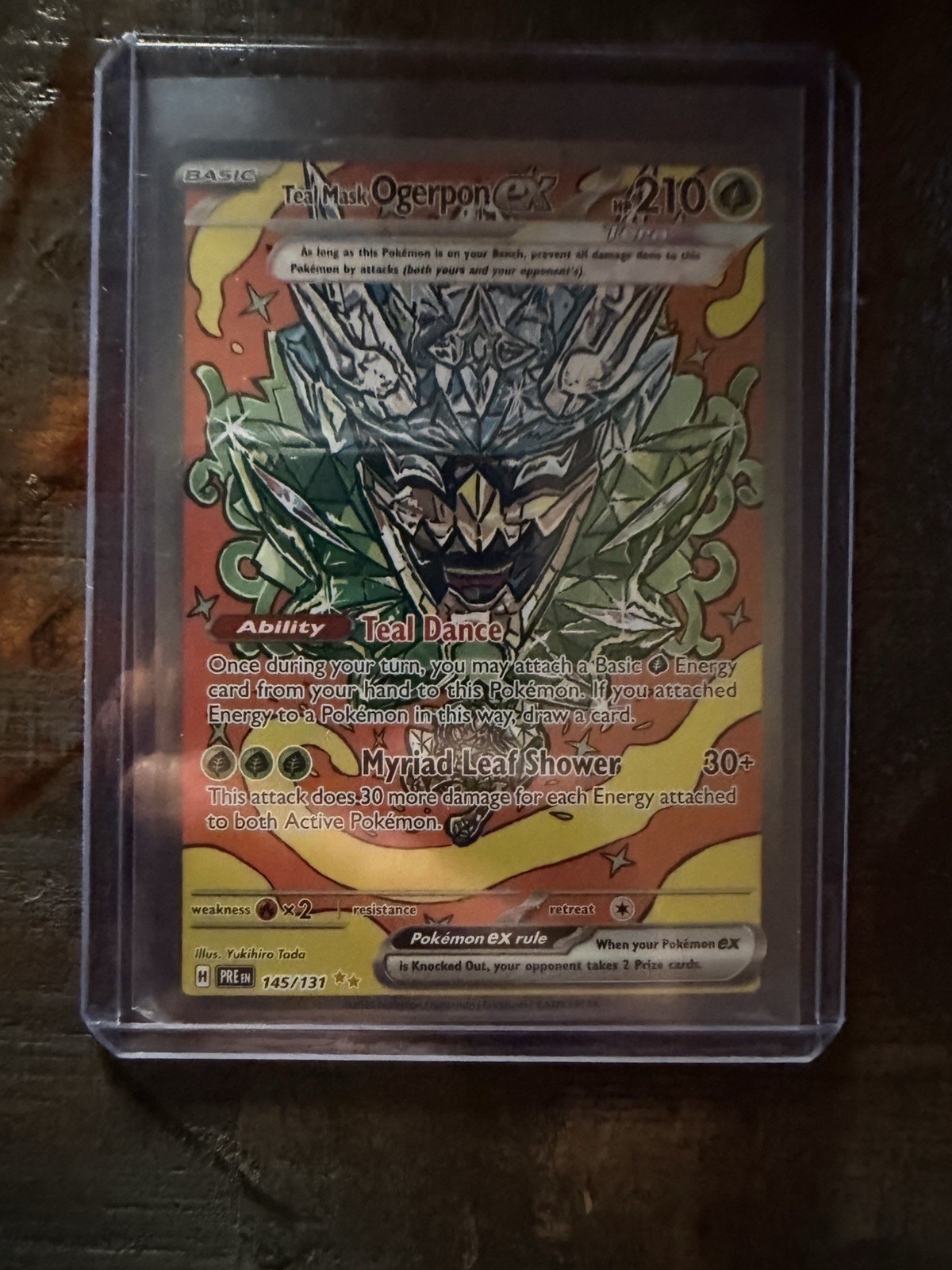 Teal Mask Ogerpon ex 145/131 Sv: Prismatic Evolutions Holo