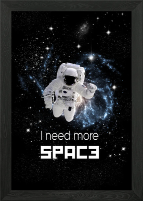 #ad #ad I Need More Space Framed Wall Art Poster Canvas Print Picture GBP 29.95