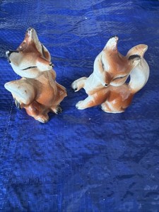 Vintage Fox And Vixen Salt And Pepper Shaker