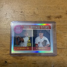 2018 Topps Heritage Kyle Martin Rafael Devers Chrome Refractor #372/569 Red Sox