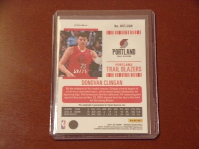 2024-25 Panini Mosaic Rookie Season Ticket RC Auto Bronze 58/75