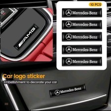 2 Stück Mercedes AMG Aufkleber mit Silikagel für Autodekorationen, schwarz 2 Stück Mercedes AMG Aufkleber mit Silikagel für Autodekorationen, schwarz