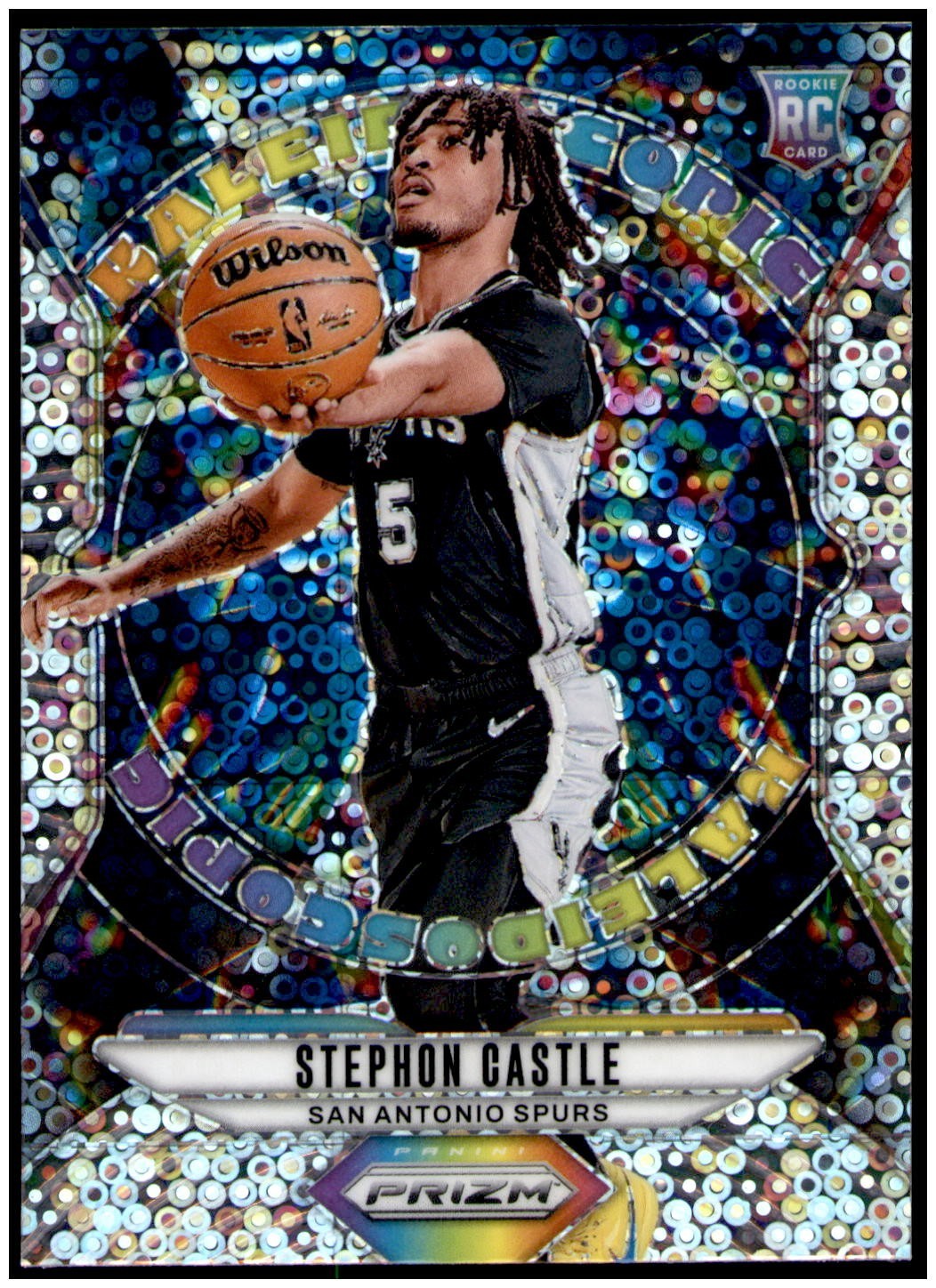 Stephon Castle 2024-25 Panini Prizm Kaleidoscopic Fast Break Rookie Card RC #19