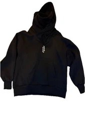 Boris Bidjan Saberi 11 BY BBS DARK Hoodie Ninja Mask Cowl Hood Sweatshirt Mens L