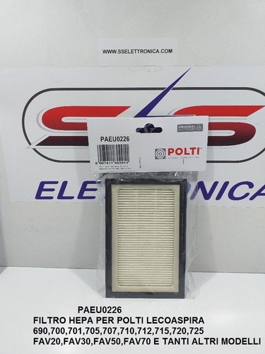 PAEU 0226 FILTRO HEPA ORIGINALE PER LECOASPIRA POLTI 700-701-710-720 | eBay