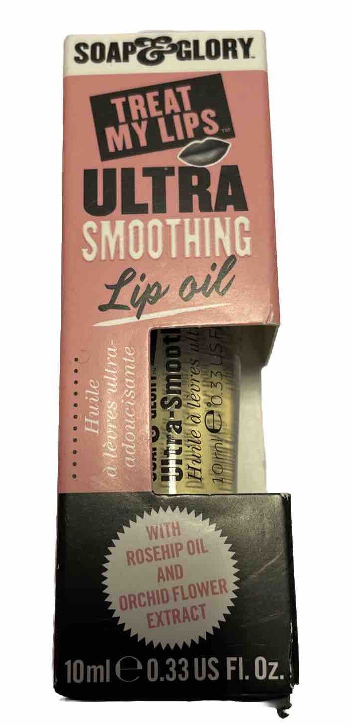 Soap & Glory Treat My Lips ULTRA Smoothing Lip Oil CLEAR  10ml New