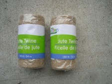 New  2 X 180 ft Jute Twine Ties Garden Green Color