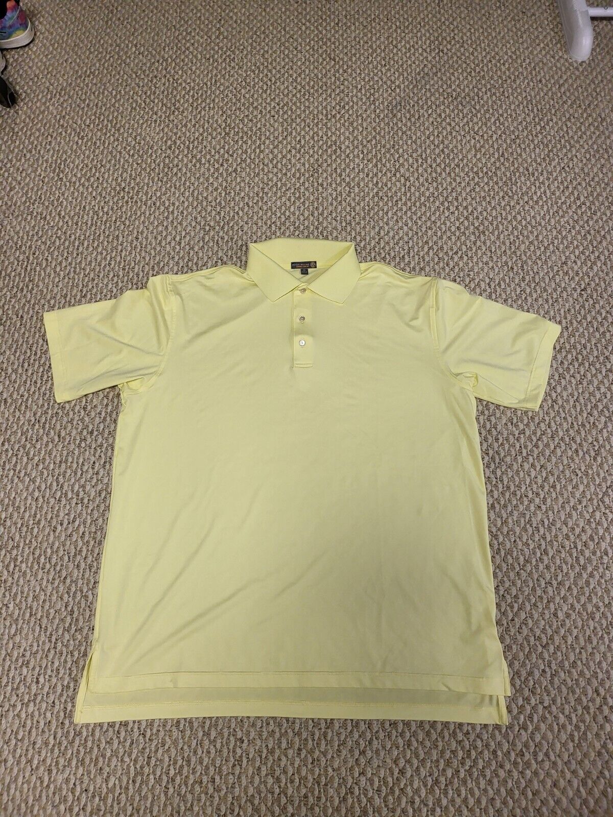Peter Millar Summer Comfort  Xl  yellow golf shirt - image 1