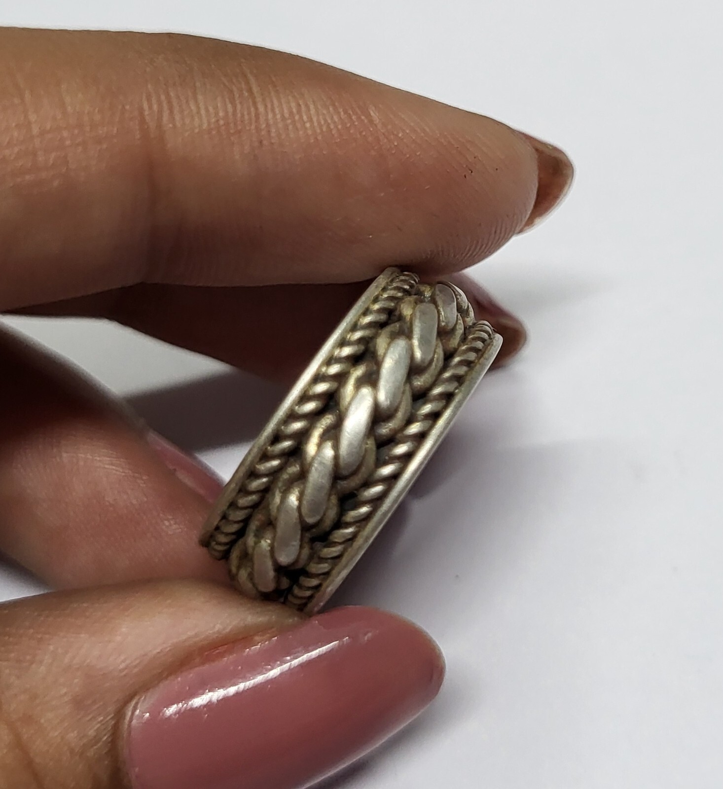 Handcrafted Oxidized Adjustable Ring Solid 925 St… - image 5