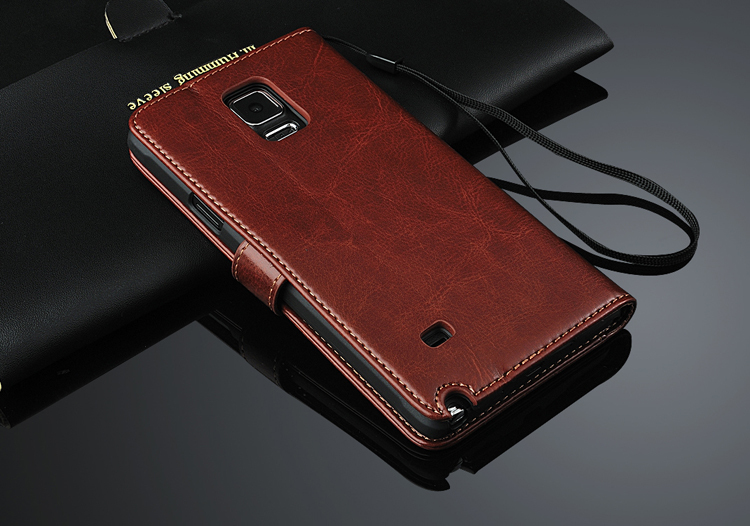 Luxury Leather Flip Wallet Case Cover Samsung Galaxy Note