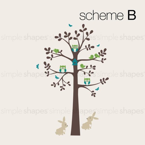 Tree Wall Decal with Animals - Bild 5 von 16