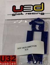 Slot Car U3D Chassis 3D Seat Ibiza Twin Motor In Line Blue Scalextric