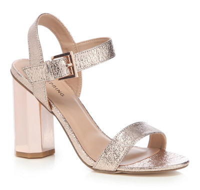 Nennen Sie es Spring Rose Gold BURGERSDORP Knöchelriemen-Sandalen UK8 EU 41 LG07 37 .....