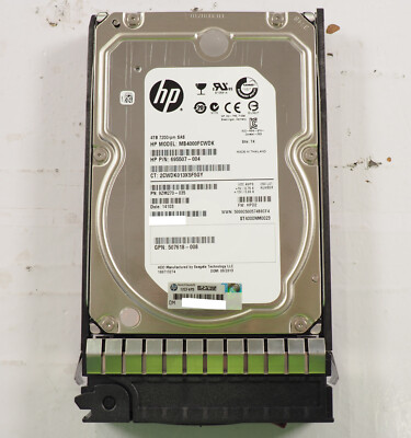 HP MB4000FCWDK P/N: 695507-004 9ZM270-035 507618-008 ST4000NM0023 4TB