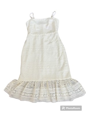 Robe Mi-longue J.CREW Dentelle Géométrique - Taille 8 - Menthe Pâle - Neuve Avec étiquettes