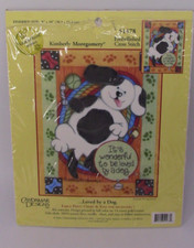 Candamar Designs Embellished Counted Cross Stitch Kit 15478 "...Loved by a Dog"