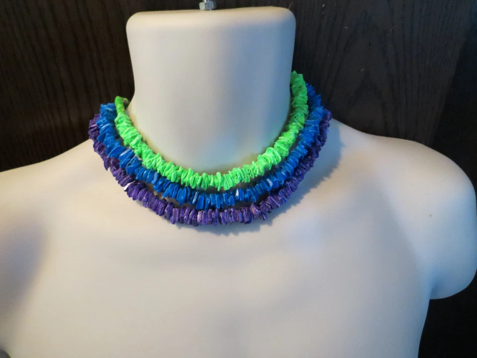 Gargantilla para hombre Puka Shell 18" U-Pick color neón natural cuentas Puca Surfer Foto 3 de 4