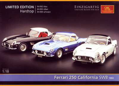 CMC Exclusive Modelle Prospekt für den Ferrari 250 California SWB von 1960