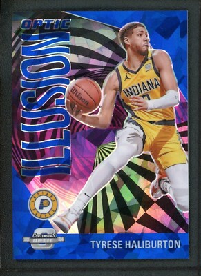2023-24 TYRESE HALIBURTON 37/75 PANINI CONTENDERS OPTIC ILLUSION 