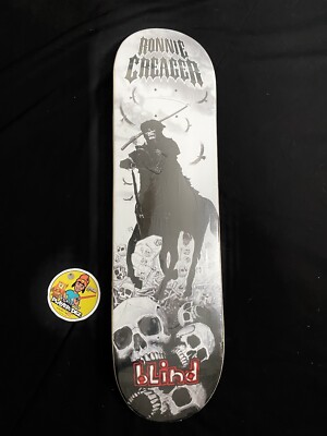 RARE Ronnie Creager Blind Skateboard Deck Reaper Horseman Skulls