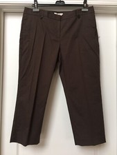 Ann Taylor LOFT Brown Pants Original Crop Capri, Size 12