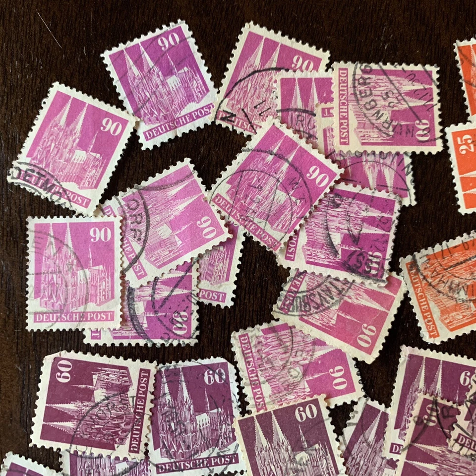 1948 GERMANY ARCHITECTURE BUILDINGS LOT OF 85 STAMPS  - Image 2 of 4