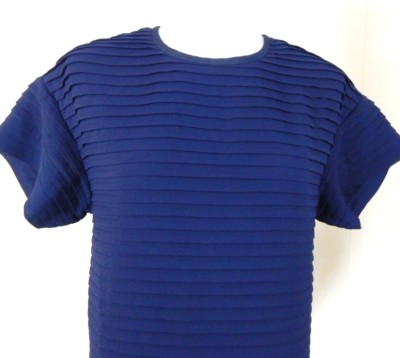 J. Crew Women's 00 Dress Pleated Chiffon T-shirt Navy Blue EUC Free Ship |  eBay