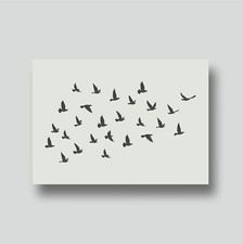 Flock Of Birds Stencils- Reusable Decorative Stencils for Wall Art, Home Décor.
