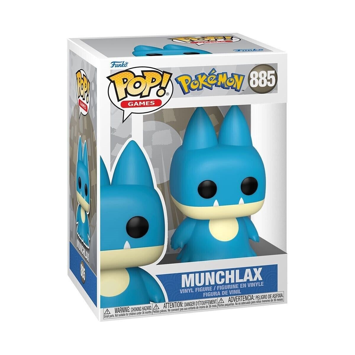 Funko Pop Games Pokemon Munchlax #885 Vinyl Figure NIB