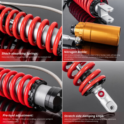 Rear Air Shock Absorber For Suzuki Quadsport Z400 LTZ400 Yamaha