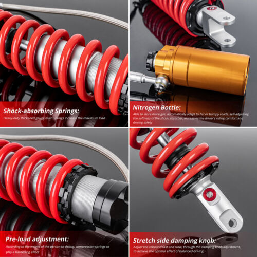 REAR SHOCK ABSORBER FOR HONDA TRX 400EX 1999-2003 52400-HN1-003 TRX400EX 400 EX - Picture 3 of 14
