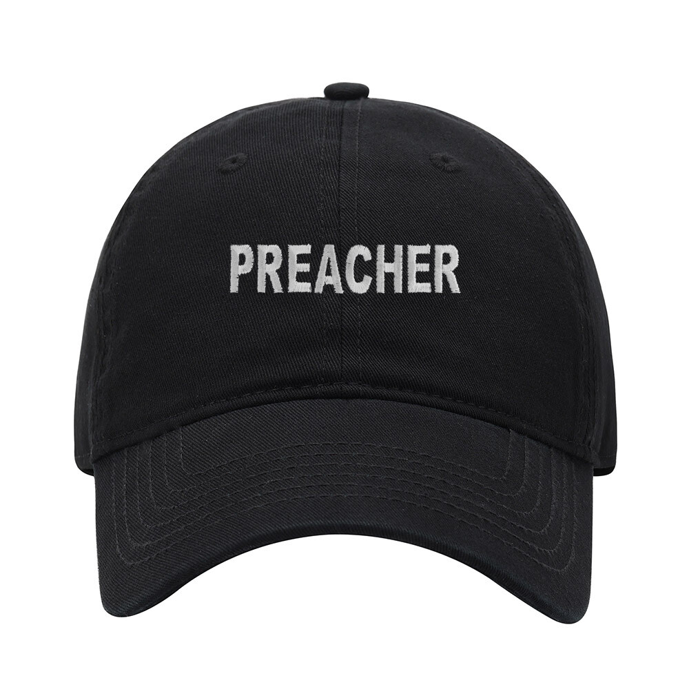 Baseball Cap Men Preacher Embroidered Washed Cotton Dad Hat Baseball Caps
