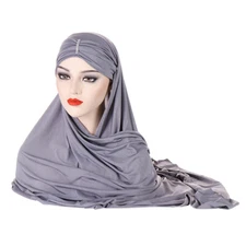 Women Muslim Hijab Long Scarf Islamic Plain Shawls Full Cover Wrap Headscarf