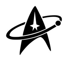 Star Trek Starfleet Insignia Decal 3 4"x4.5" Choose Color