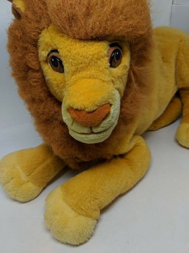 Mattel Disney 24" Plush Adult Simba Big Lion King Mufasa Stuffed Big Large VTG