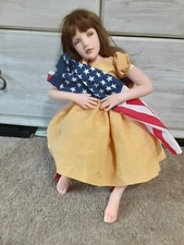  Jane Bradbury Limited My County Tis Of Thee DOLL #543/1000 With COA MASTERPIECE