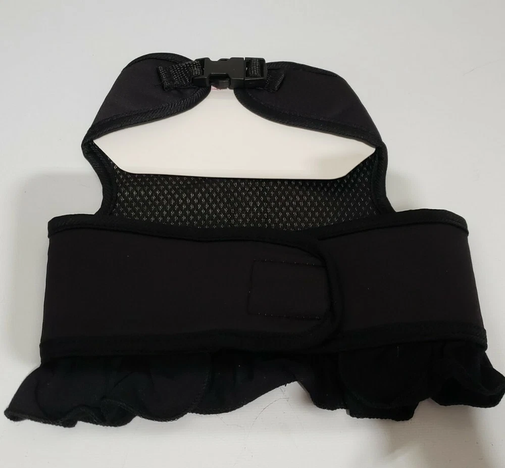 Dog Harness with BlacK Ruffle & Bow From Justice Size MEDIUM