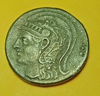 ANCIENT GREEK AR BRONZE TETRADRACHM COIN ATHENS ATTICA OWL  16,9G