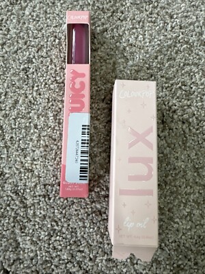 Colour Pop Set - So Juicy Gloss Balm in Dolled Up & Lux Lip Oil in Skinny Dip