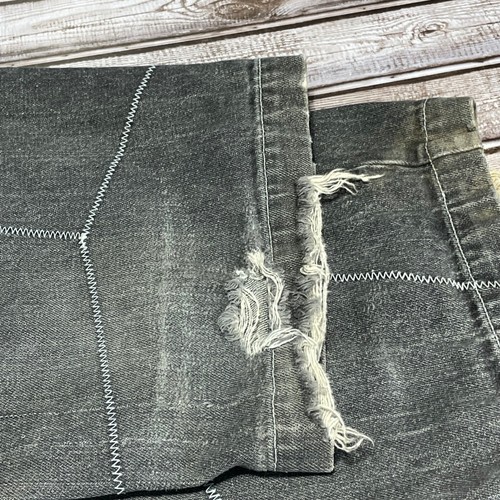 Vintage Koman Jeans Y2K Baggy Stitching Black Size 38x32(31) - Picture 11 of 11