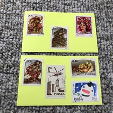 Poland - Lot of 7 Used Stamps - 1976, 1983, 1986 x3, 1988 - Refer to Pictures!