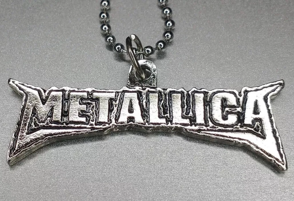 Pendentif Vintage Metallica – Années 80 – En Métal – Pour Fan De Heavy Metal !