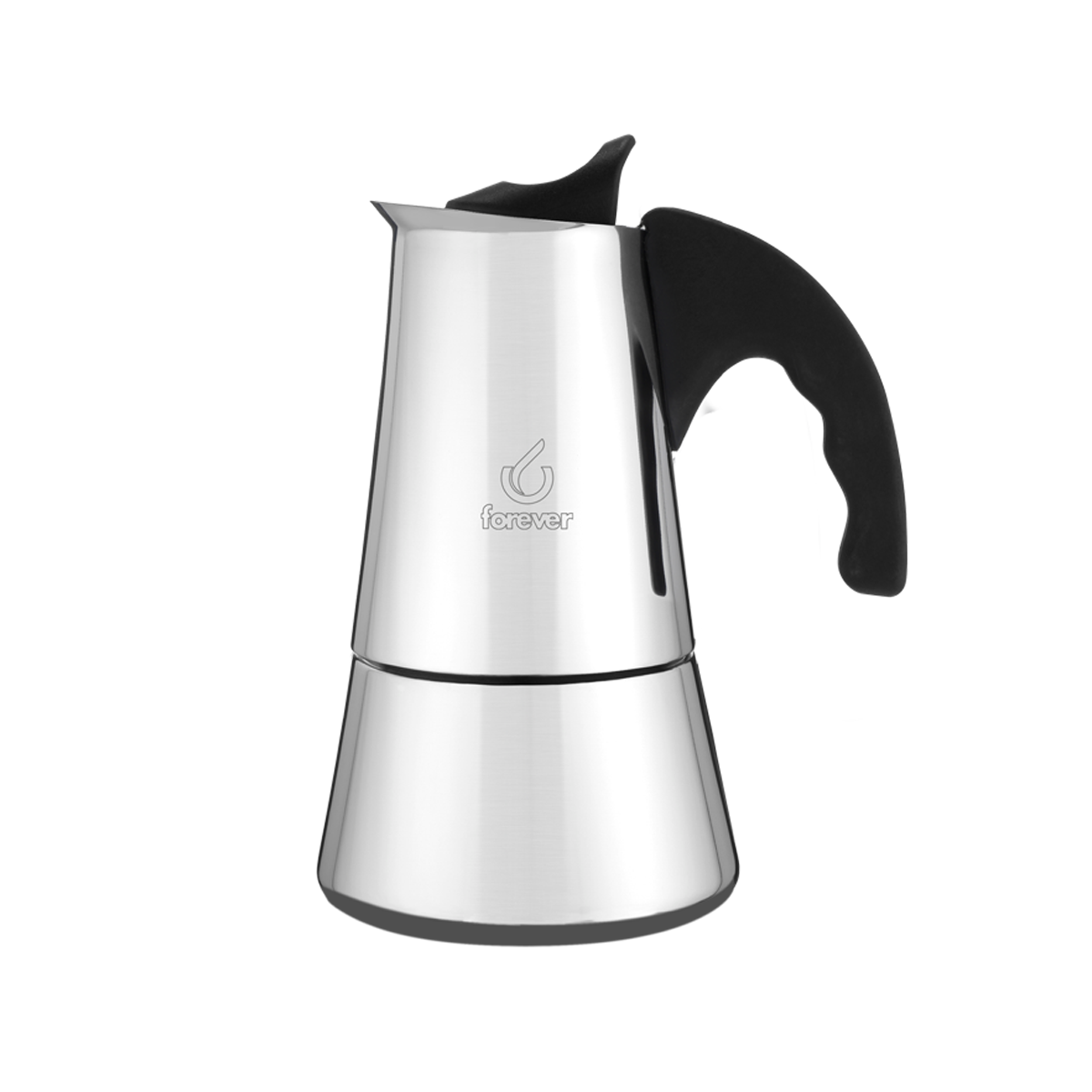 CAFFETTIERA MOKA CAFFE IN ACCIAO INOX 2 TAZZE FOREVER MASSIMA QUALITA'